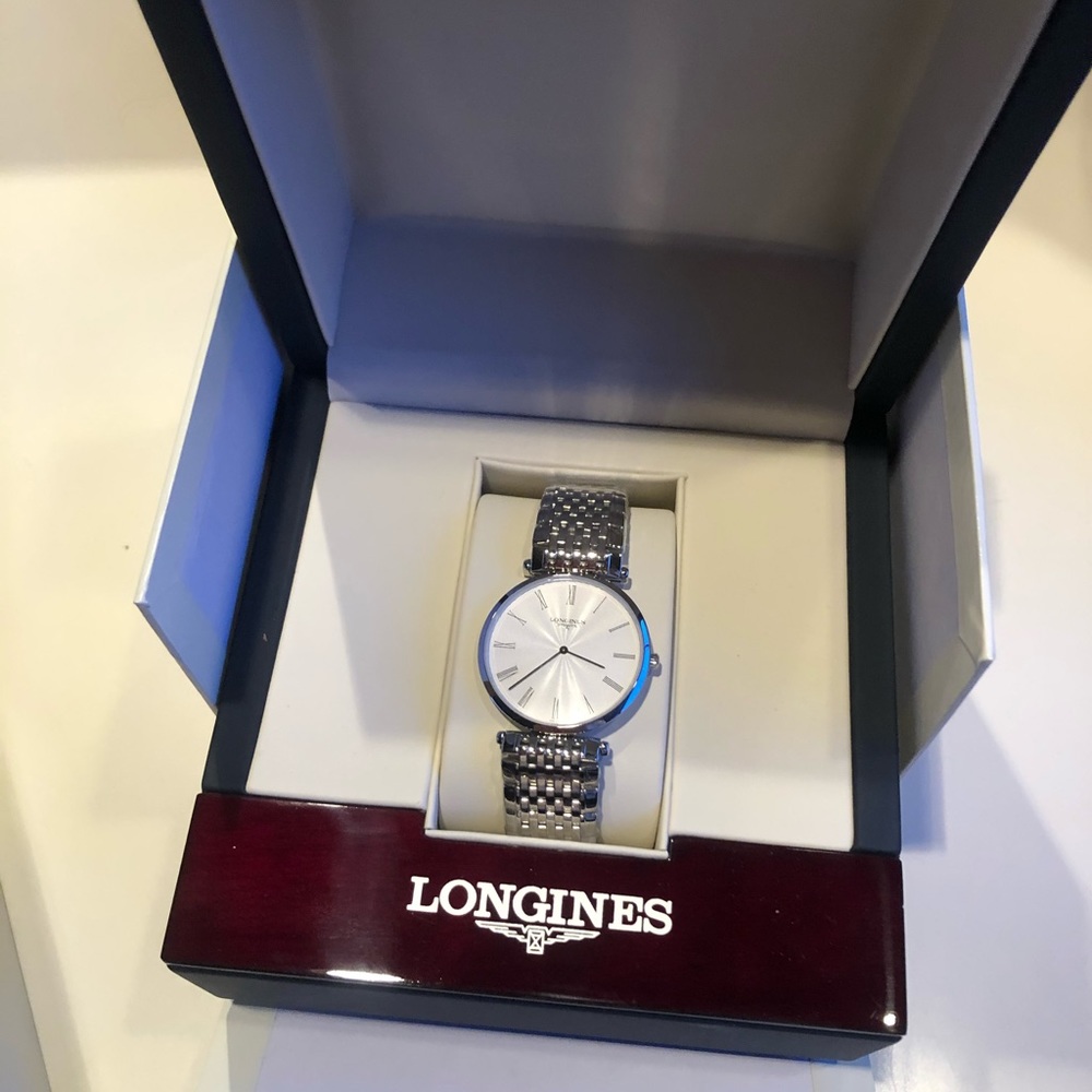 Men’s longines silver watch